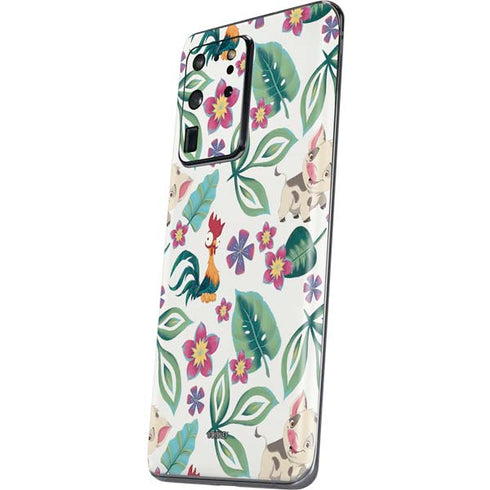 Disney Princess Moana Pua and Heihei Pattern Galaxy S20 Ultra 5G Skin